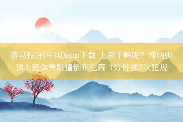 赛马投注(中国)app下载 上来干嘛呢？博纳弧顶大延误奏凯撞倒布伦森 1分钟领3次犯规