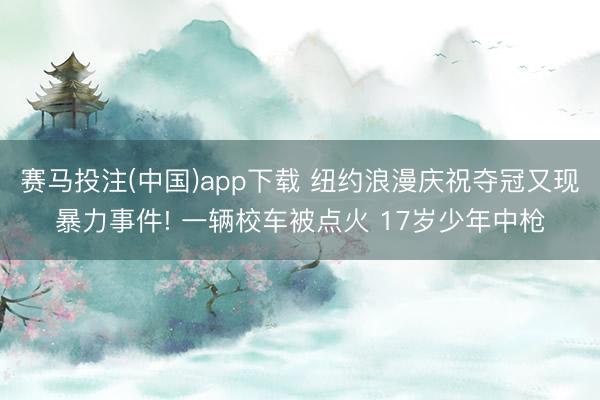 赛马投注(中国)app下载 纽约浪漫庆祝夺冠又现暴力事件! 一辆校车被点火 17岁少年中枪